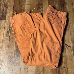 90s ラルフローレン マルチポケット パラシュートパンツ オレンジ 古着