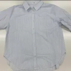 ストライプ　ブラウス　シャツ　Mサイズ　ゆったり