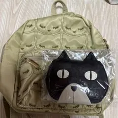 猫柄　リュック&カードファイル　2点セット