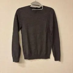 【Ralph Lauren】エルボーパッチ付き ニット セーター L グレー