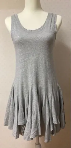 【laule’a sunny side store】 グレーフレアミニワンピ韓国
