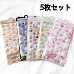 未開封/ボンボンドロップシール ぷくぷくシール 立体 平成レトロ 動物 女の子