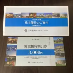 三井松島ホールディングス株主優待 施設優待割引券 1枚