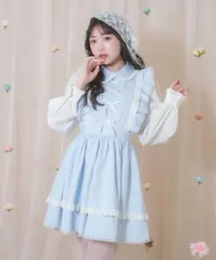 ♡Honey Cinnamon♡リボン配色パステルワンピース