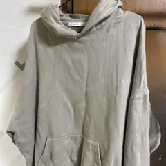 mnmlベージュ フード付きパーカー L