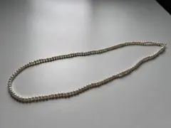 18k 本真珠 淡水パール ベビーパール ロングネックレス