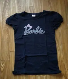 Barbie ロゴTシャツ ブラック 160cm 女の子