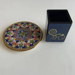 ペルー民芸品　置物　音楽隊　キャンドルスタンド　アヤクーチョ　ヴィンテージ 木製キャンドルスタンド / Arvika・アルヴィーカ