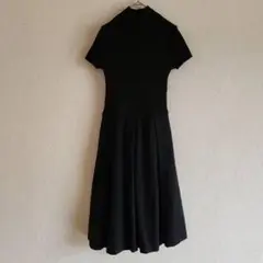 【QUEENS COURT】（S）モックネックニットワンピース/半袖トップス