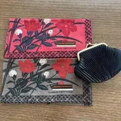JUNKO KOSHINO 花柄ハンカチと小銭入れセット