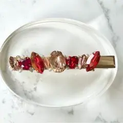 エレガント ストーン ヘアクリップ