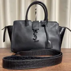 Saint Laurent Paris ダウンダウン カバス クロコ