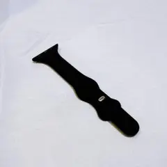 Applewatch シンプルラバーバンド38mm 40mm 41mm ブラック