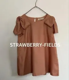 STRAWBERRY-FIELDS 肩リボンブラウス 美品