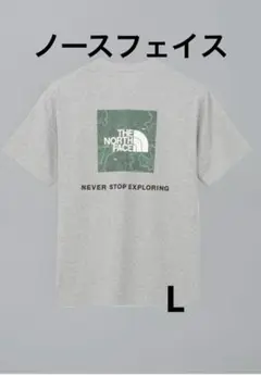 新作ノースフェイス Tシャツ 半袖 バックスクエアトラバース L