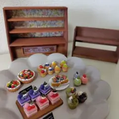 ミニチュアsweetsと棚のセット