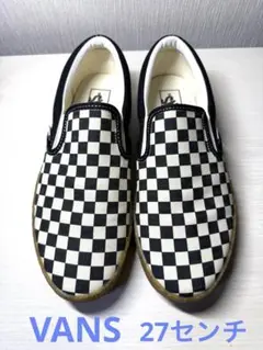 Vans チェッカー スリッポン　ラバーソール　27センチ