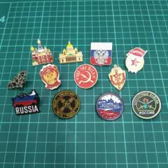 ロシアのシンボル ピンバッチ 12個セット