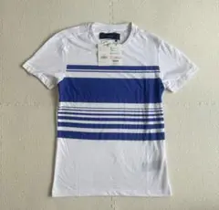 [新品、タグ付き] AKM エイケイエム ランダムボーダー Tシャツ サイズM