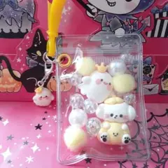 キャンディバックキーホルダー　ハロウィン風　黄色
