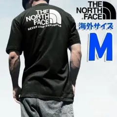 ノースフェイス Tシャツ バックプリント 黒 新品 海外M 日本L相当 tb