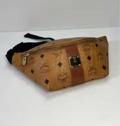 【極美品】エムシーエム MCM ヴィセトス 総柄 ウエストバッグ キャメル