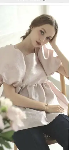 Meraki フェミニン　ペプラムトップス