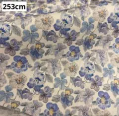 【生地】　リバティ　タナローン　シンクオブミー　ブルー　253cm
