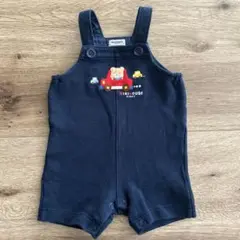 MIKIHOUSEミキハウス ネイビー オーバーオール　ロンパース 70センチ
