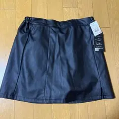 レザースカート ミニ丈 新品未使用