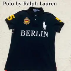 ⭐︎希少⭐︎ラルフローレン　BERLIN ポロシャツ ブラック　刺繍　ビックポニー