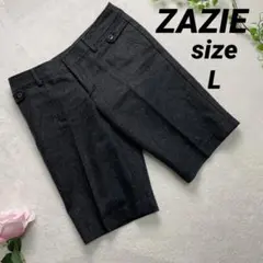 美品 ZAZIE ザジ 40 ショートパンツ ウール グレー L