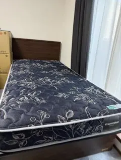 シングルベッド　フレームマットレスセット(FRANCEBED 跳ね上げ)