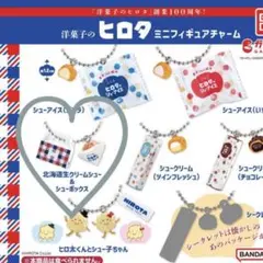 洋菓子のヒロタ ミニフィギュアチャーム　北海道生クリームシュー&シューボックス