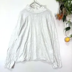 【Samantha Mos2】トップス　カットソー　ハイネック　長袖　ベージュF