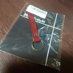 新品未使用(⁠◍⁠•⁠ᴗ⁠•⁠◍⁠)⁠❤栃木レザーベルトループキーホルダー 赤