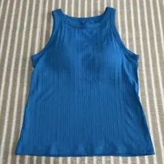 アズール　カップ付きタンクトップ　ブルー