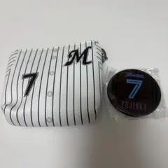 千葉ロッテマリーンズ　藤岡裕大　 BSW 缶バッジ　ミニポーチキーホルダー