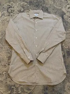 UNITED ARROWS ブラウンストライプ 長袖シャツ 41