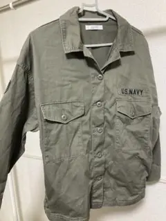 U.S. NAVY ミリタリージャケット オリーブグリーン
