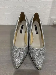 ESPERANZA エスペランサ　シルバーグリッター ハイヒール 21.5cm