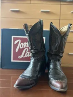 Tony Lama ウエスタンブーツ 黒/茶