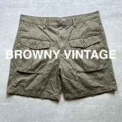 ブラウニービンテージ メンズ ショートパンツ ミリタリー Lサイズ オリーブ
