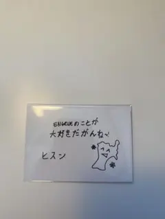 ENHYPEN ヒスン　宮城公演　メッセージカード