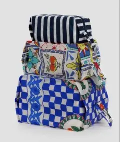 BAGGU 3D Zip Set タイル　チェリー バケーション タイルズ