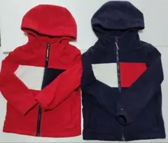 TOMMY HILFIGERフリースセット 赤size102 紺size122