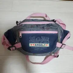エンジェルブルー デニム生地 ショルダーバッグ