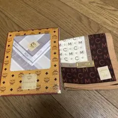 【未使用】MCM ハンカチ 2枚 メンズ 紳士