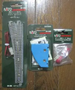 KATO HOゲージ 電動ポイント　３点　ポイントスイッチ２点　　延長コード５ｍ KATO HOゲージ 電動ポイント 3点 ポイントスイッチ2点 延長