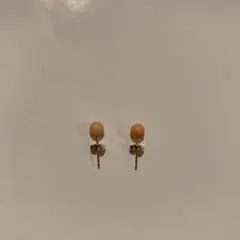 K18 サンゴ 珊瑚 ピアス